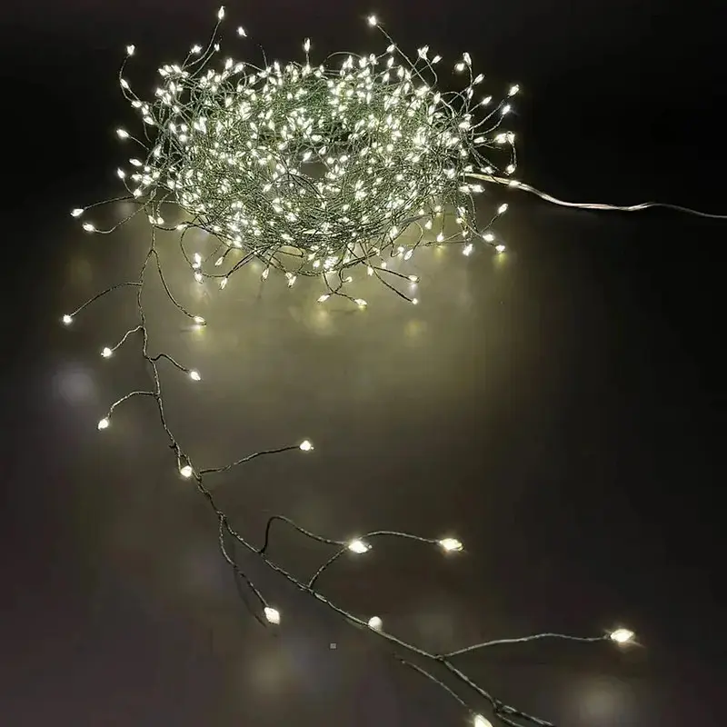 Гірлянда XPRO Роса феєрверк 20 м, 600 LED + пульт, Теплий білий (234575632_844) - фото 4
