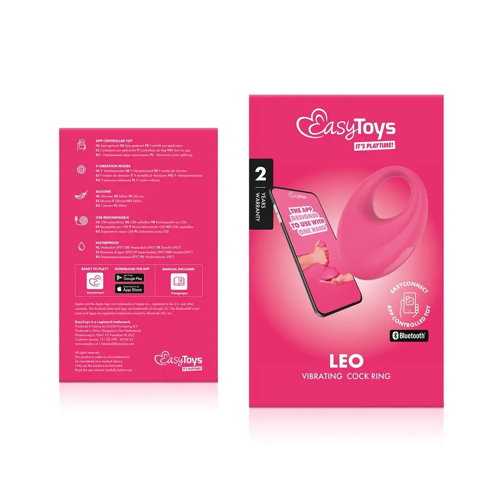 Ерекційне кільце EasyConnect Leo, 7.5 см (рожевий) - фото 11