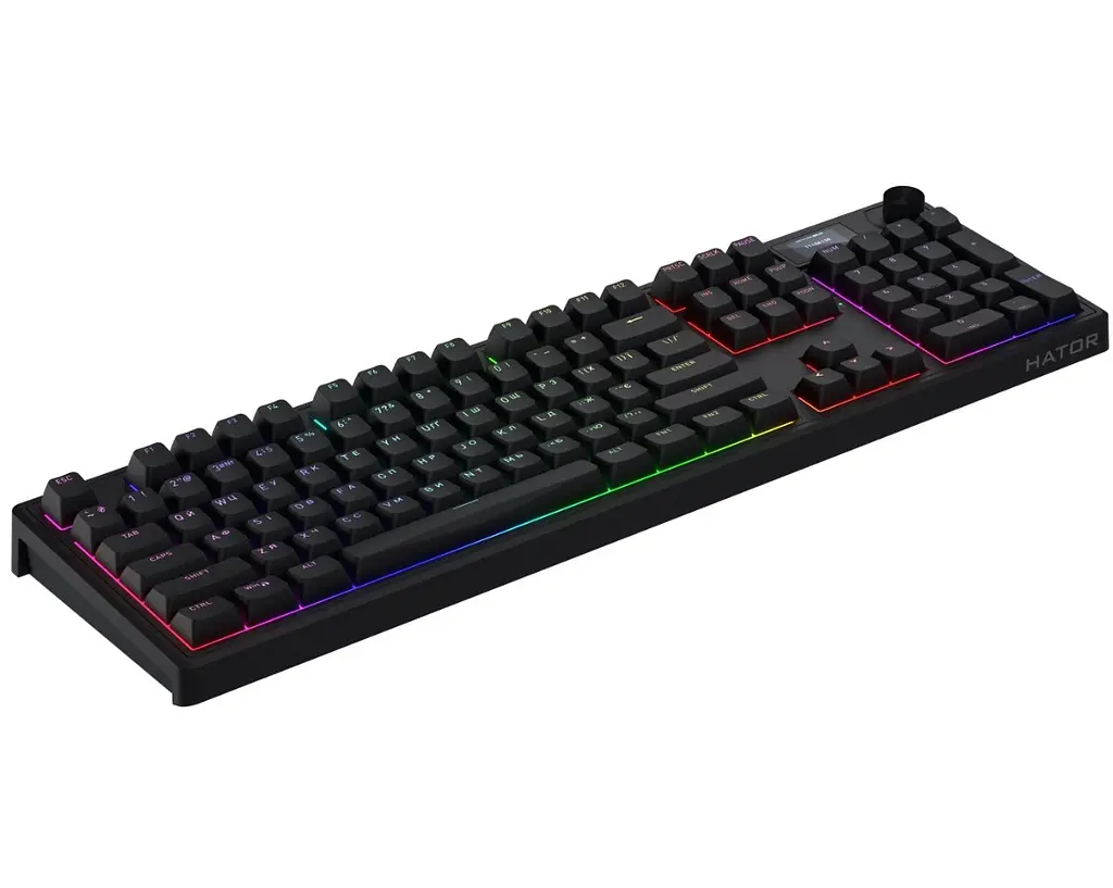 Клавіатура ігрова механічна HATOR HTK-4101-UA Wireless Skyfall 100 PRO Black Aurum Vanila Silent switches - фото 4