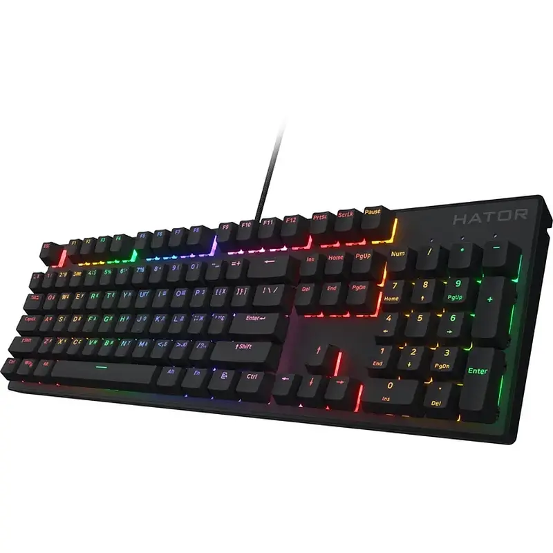 Клавіатура HATOR Icefall Mecha Rainbow Origin Red Black (HTK104UA) - фото 3