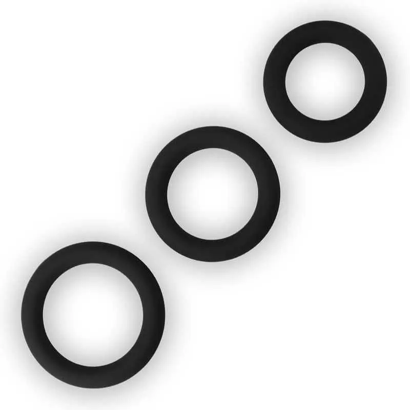 Ерекційні кільця Power Plus Soft Silicone Snug Ring Black - фото 2