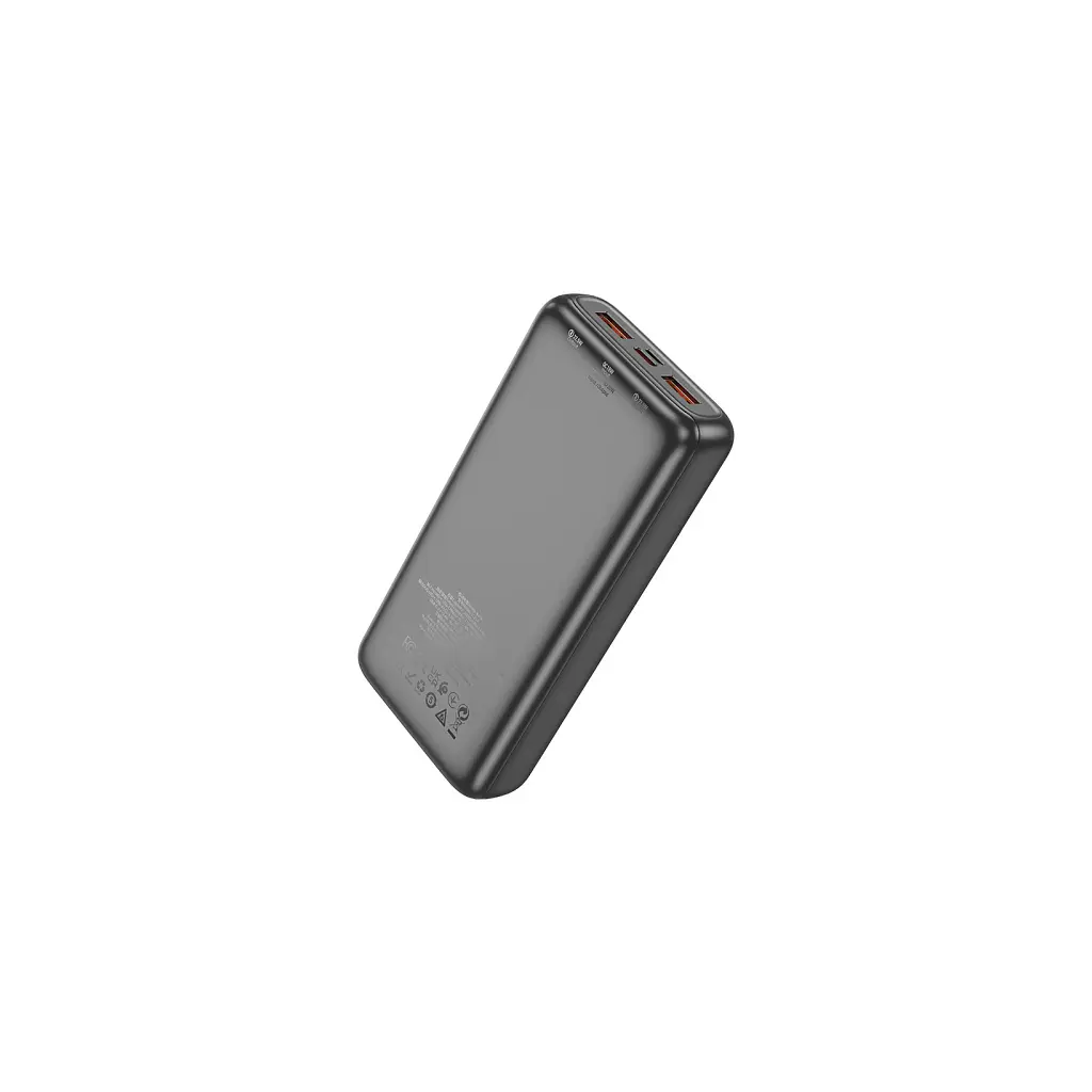 Батарея універсальна HOCO 20000mAh, PD/20W, 22.5W, Black (J121A / 42069) - фото 6