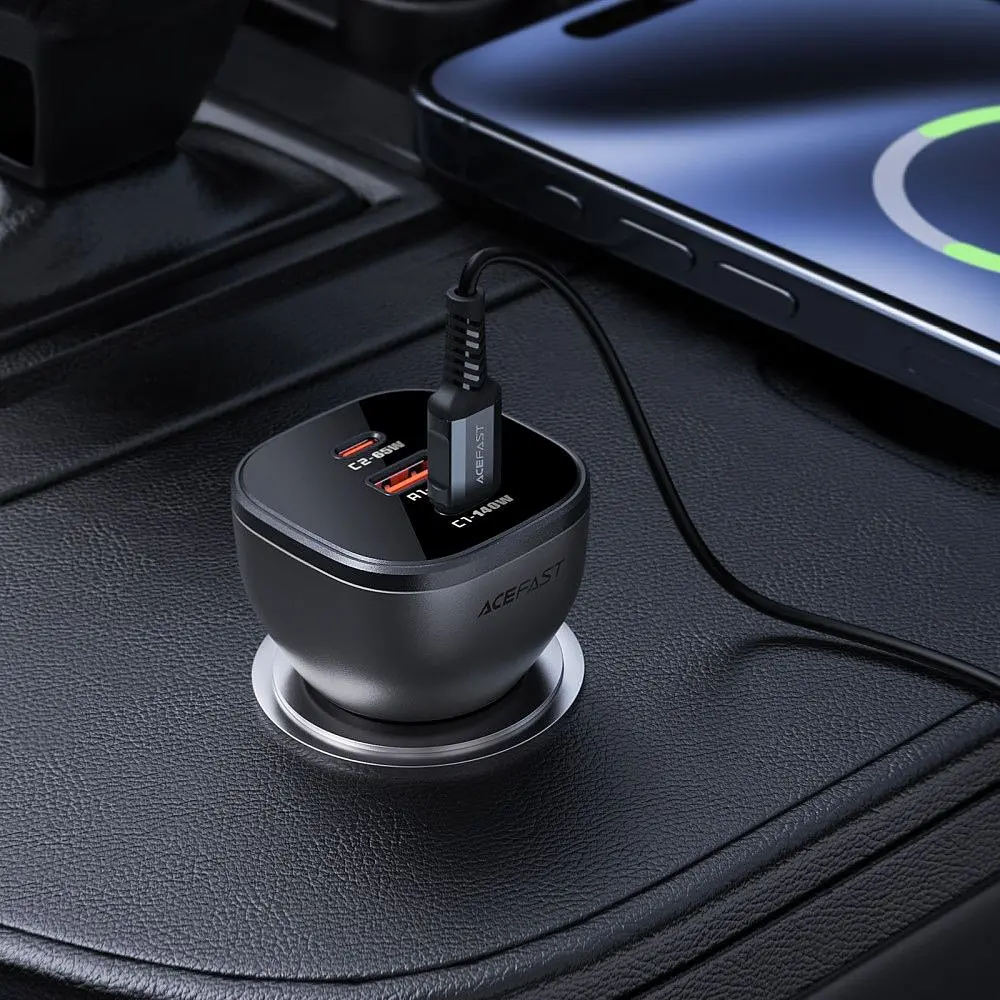 Автозарядка Acefast 3xUSB 165W (2xUSB-C + USB-A) B14 (6974316282938) - фото 3