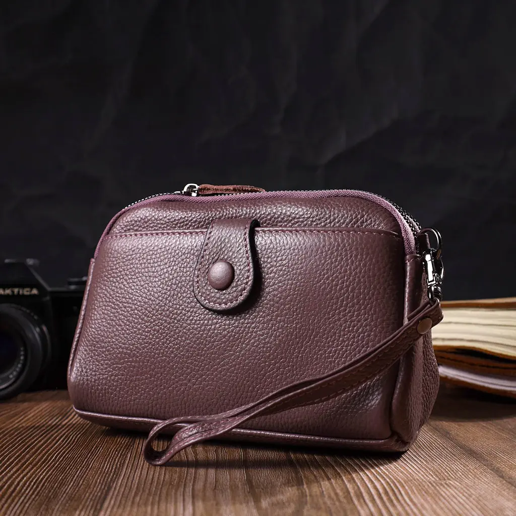 Жіночий шкіряний клатч Vintage 19х12х7 см sum0022726 - фото 7