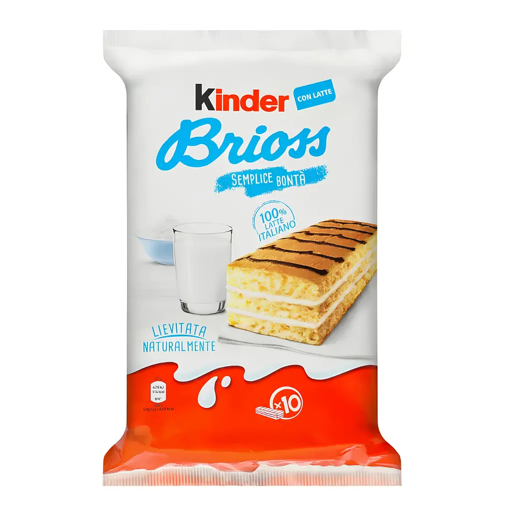 Бісквітне тістечко Kinder Brioss з молочною начинкою 270 г
