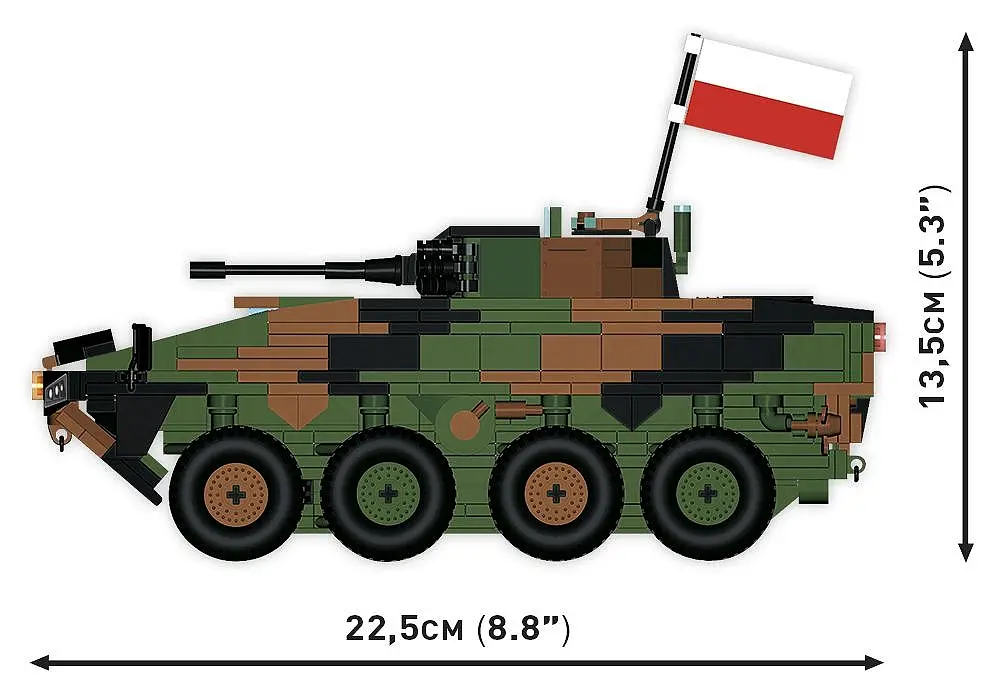 Конструктор COBI український танк ЗСУ KTO Rosomak (PL/UA) 2629 - фото 5