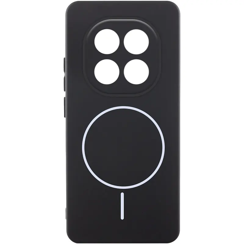 Чехол Silicone Cover Lakshmi Full Camera (AA) with Magnetic Fit для Xiaomi Redmi Note 15 4G/5G (EU) Черный / Black