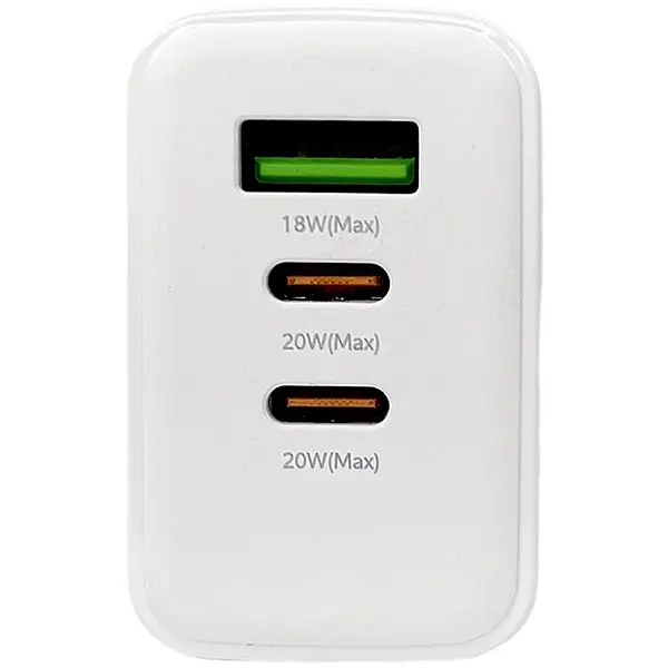 Швидка зарядка для телефону REMAX RP-U123 40Вт PD 1xType-A 2xType-C EC Білий - фото 5