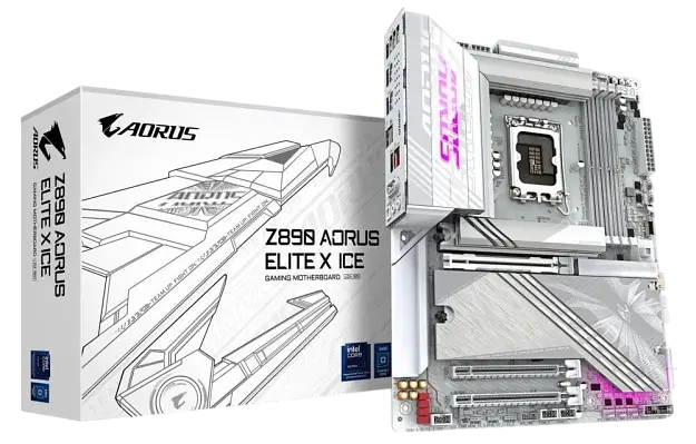 Материнська плата Gigabyte Z890 Aorus Elite X Ice LGA 1851 (Z890 A ELITE X ICE) - фото 2