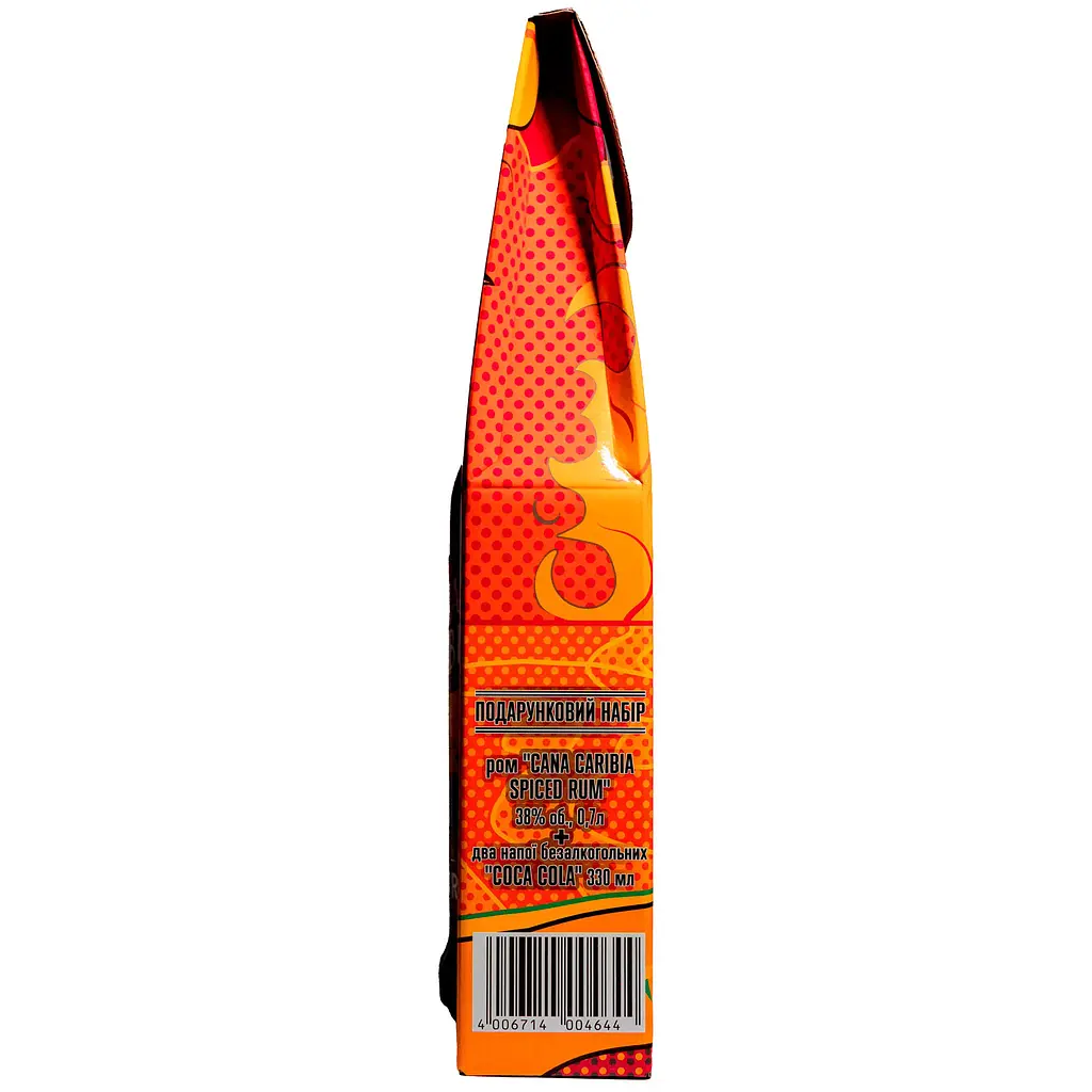 Уценка. Набор Ром Cana Caribia Spiced Gold Rum 35% 0.7 л + Напиток Coca-Cola 330 мл ж/б 2 шт. - фото 3