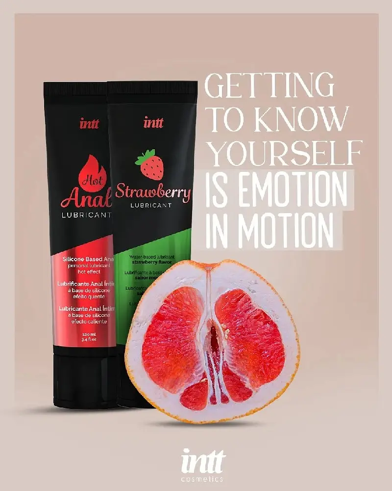 Лубрикант на водній основі Intt Strawberry (100 мл) Intt SO7132 93584 - фото 2