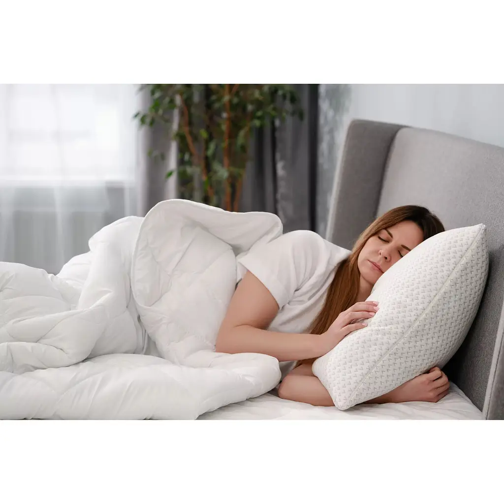 Подушка ортопедическая прямоугольная Ardesto Sleepwell пена мемори 40х60 см белая (ART4060SHP) - фото 7