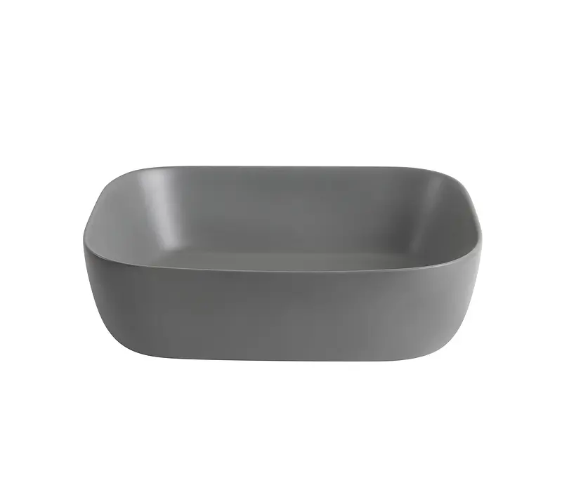 Умивальник накладний Mixxus Premium Diverse-0116 grey 455x330x135 мм MP6651, Графит - фото 4
