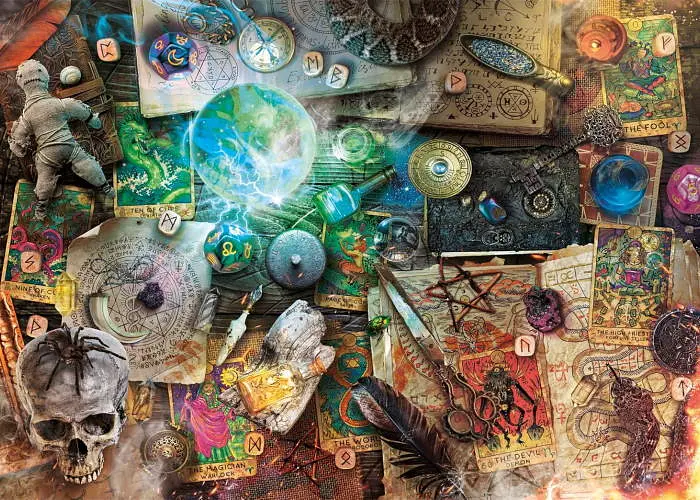 Пазл Clementoni High Quality Collection: Робоче місце алхіміка (High Quality Collection - Fantasy Maleficium Puzzle - 1000 pcs.), 1000 ел. (37110) - фото 2