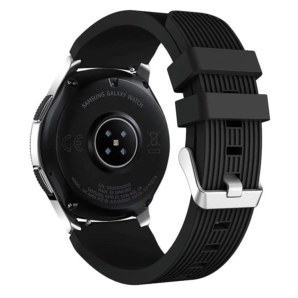 Ремінець 22 мм BeWatch ECO2 для Samsung Galaxy Watch 46mm | Samsung Gear S3 Чорний (1022101.3) - фото 2
