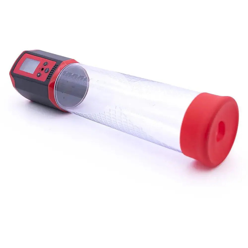 Автоматична вакуумна помпа Men Powerup Passion Pump Red LED-табло перезаряджається 8 режимів - фото 2