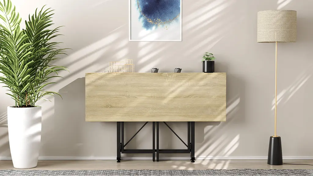 Стіл-книга трансформер Спайдер Ferrum-decor 750x1150x880 Чорний метал ДСП Дуб Сонома 16 мм (FRD-105091) - фото 11