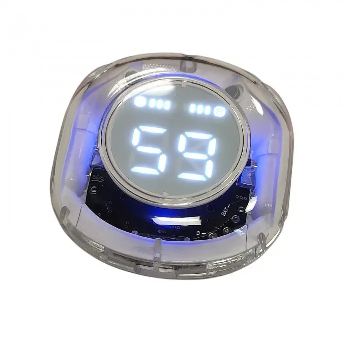 Беспроводные наушники в зарядном футляре белые Ultrapods Pro N73 LED - фото 6