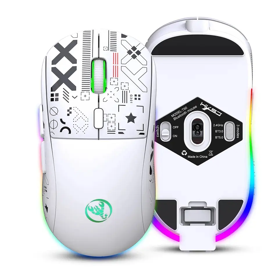 Миша бездротова Imice HYSJ Т90 2.4G + Bluetooth White - фото 3