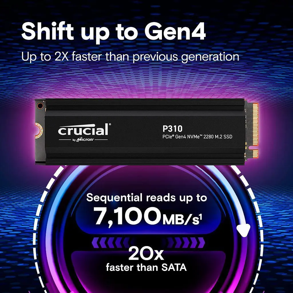 SSD накопичувач Crucial P310 1TB (CT1000P310SSD5) [142557] - фото 3