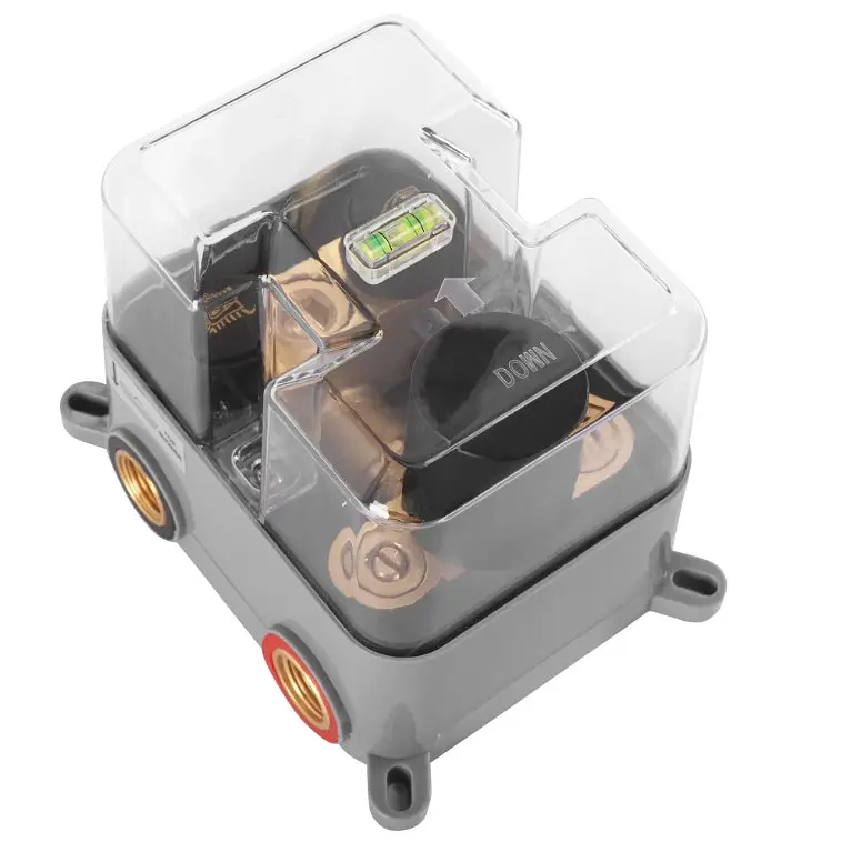 Душевая система Rea Lungo black c термостатом + BOX скрытого монтажа REA-P8549, Черный матовый - фото 8