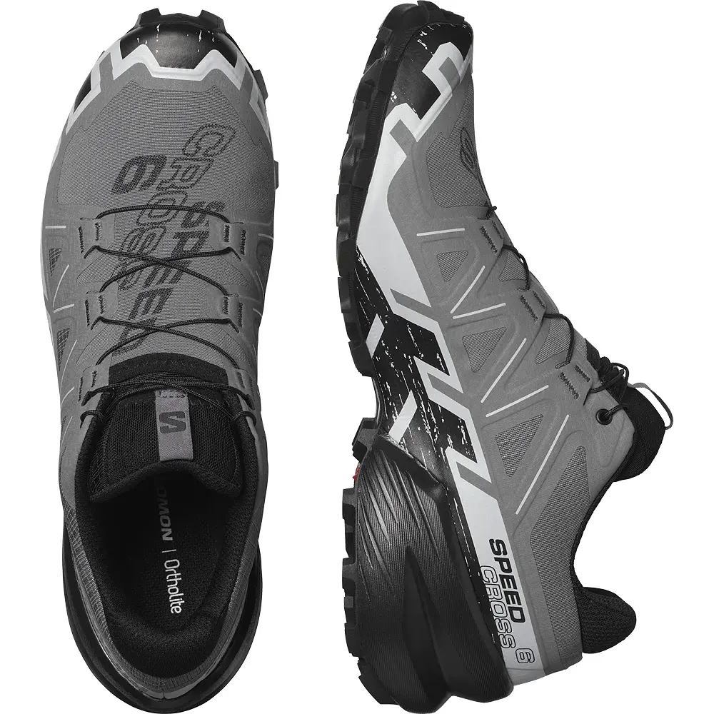 Кроссовки Salomon outdoor Speedcross 6 7 Quiet Shade/Black/Pearl Blue - фото 5