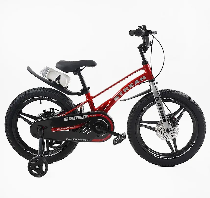 Велосипед 18" 2-х колёсный SM-82769 Corso «Stream» SM-82769 Красный, магниевая рама, литые диски, дисковые тормоза, собран на 75% - фото 2