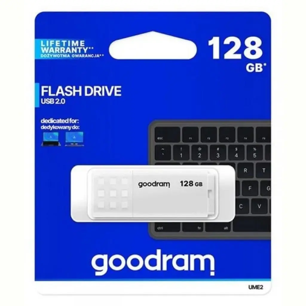 USB флеш накопичувач Goodram 128GB UME2 White USB 2.0 (UME2-1280W0R11) - фото 3