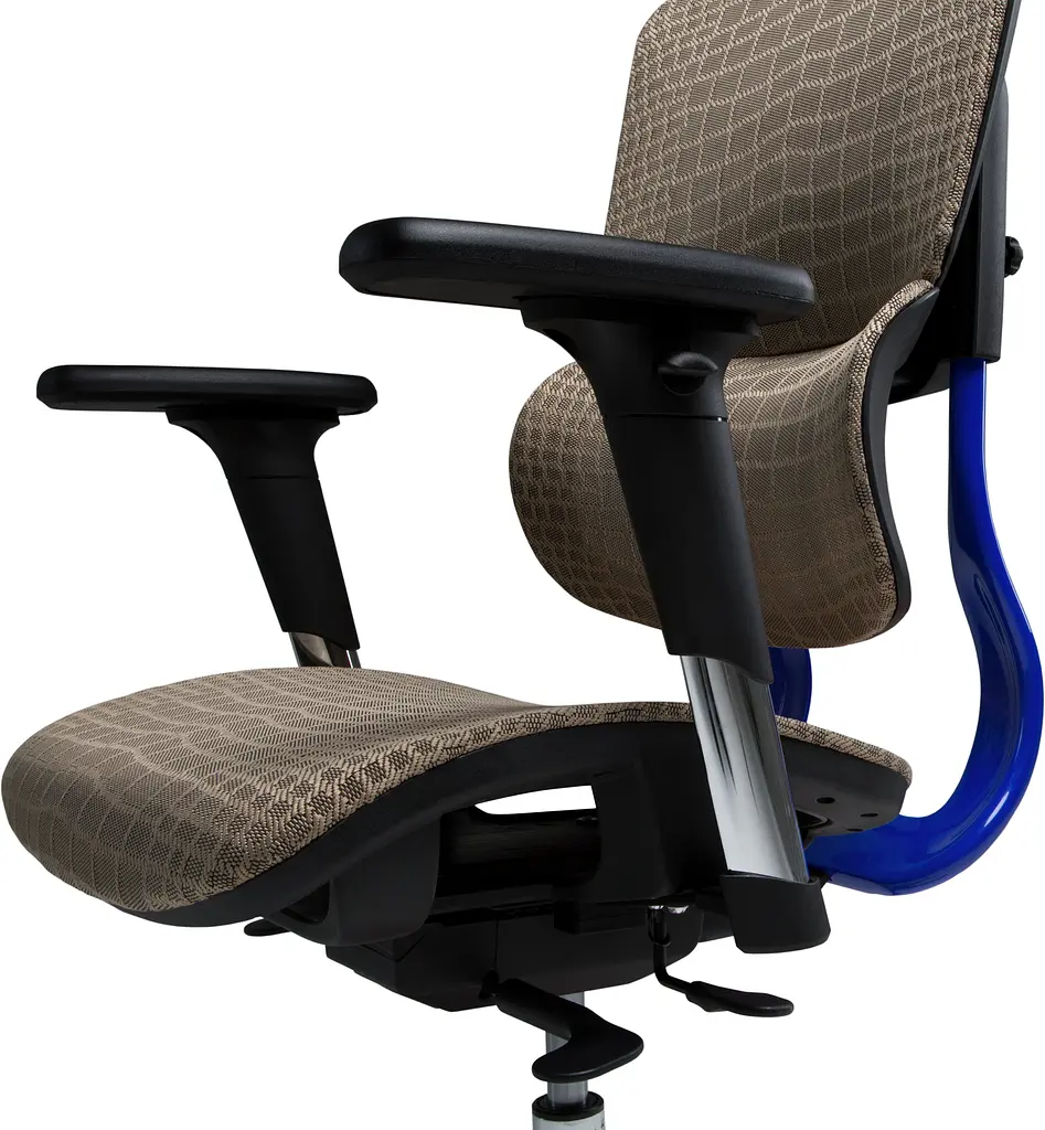 Геймерське крісло GT Racer сіре із синім (X-626 Gray/Blue) - фото 2