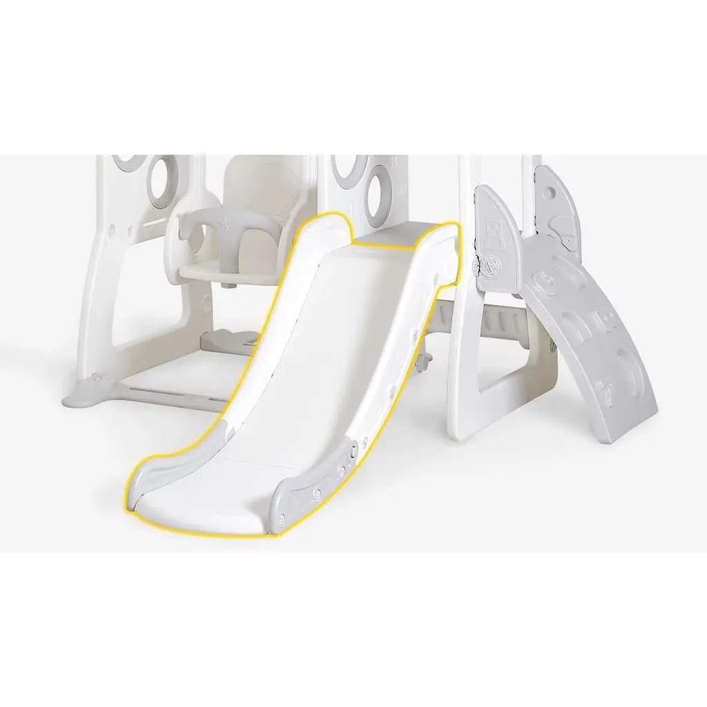 Гірка-трансформер для дітей з гойдалкою Mealux Lola (KD-B076 White / Grey) - фото 5