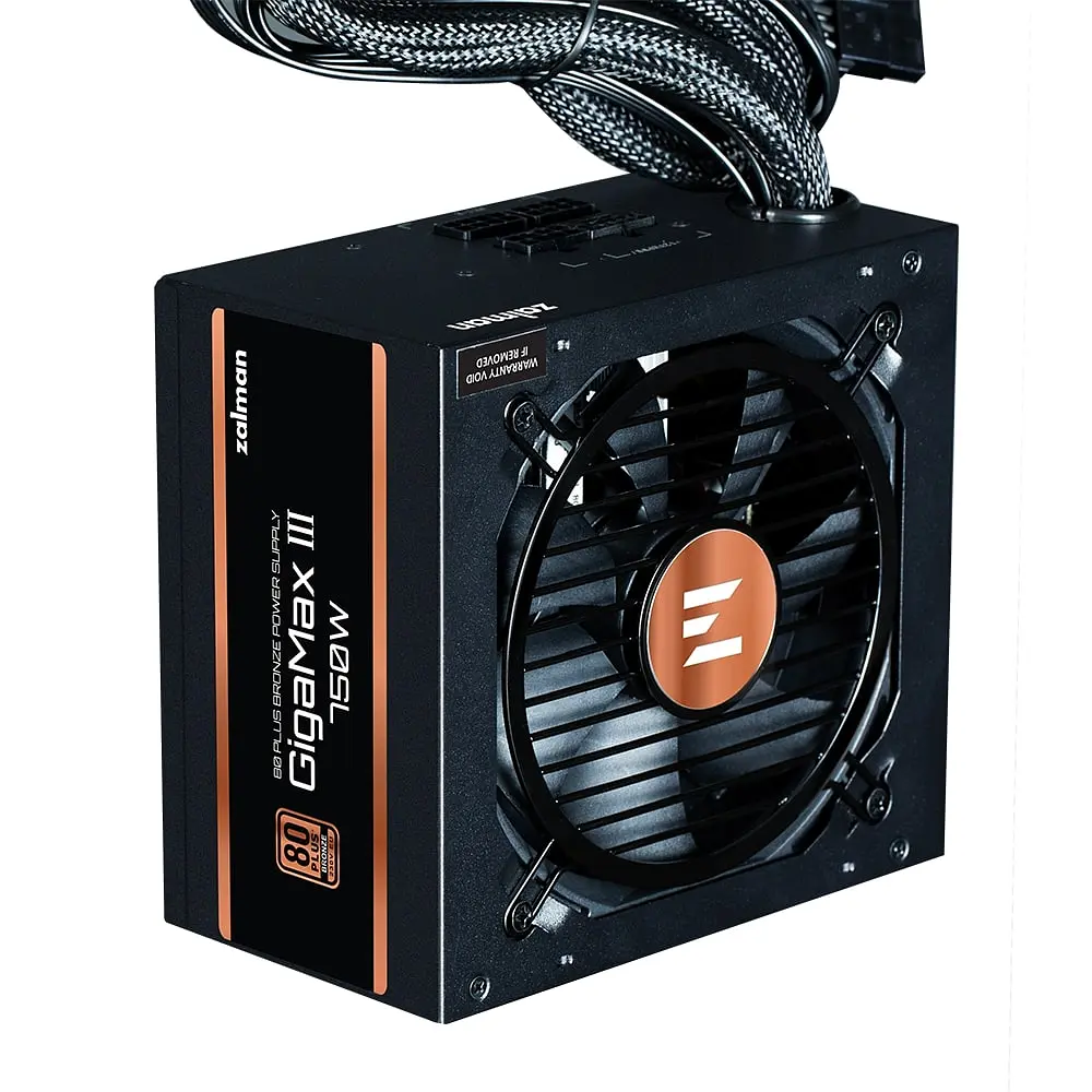 Блок живлення Zalman Gigamax 3 (750W) 88% 80+ Bronze 120мм 1xMB 24pin(20+4) 2xCPU (8pin(4+4)+8pin) 3xMolex 6xSATA 4xPCIe 8pin(6+2) 1x12VHPWR Semi Modular - фото 2