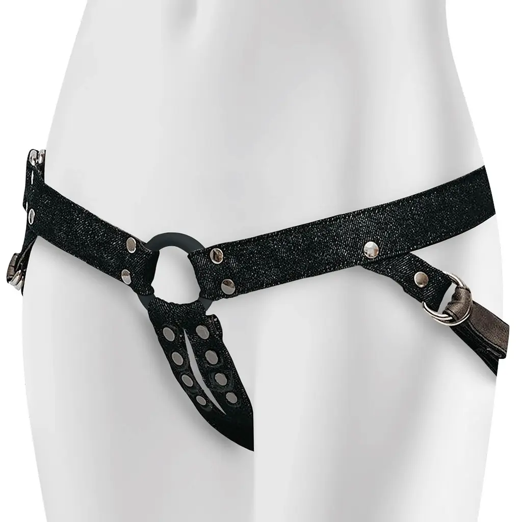 Упряж для страпона Adrien Lastic Lastic Strap-On (розово-чорний)