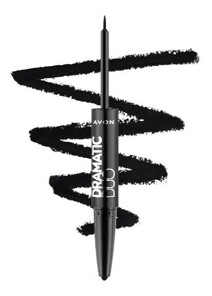 Олівець та підводка для очей Avon 2-в-1 Чорний 1.8 мл - фото 2