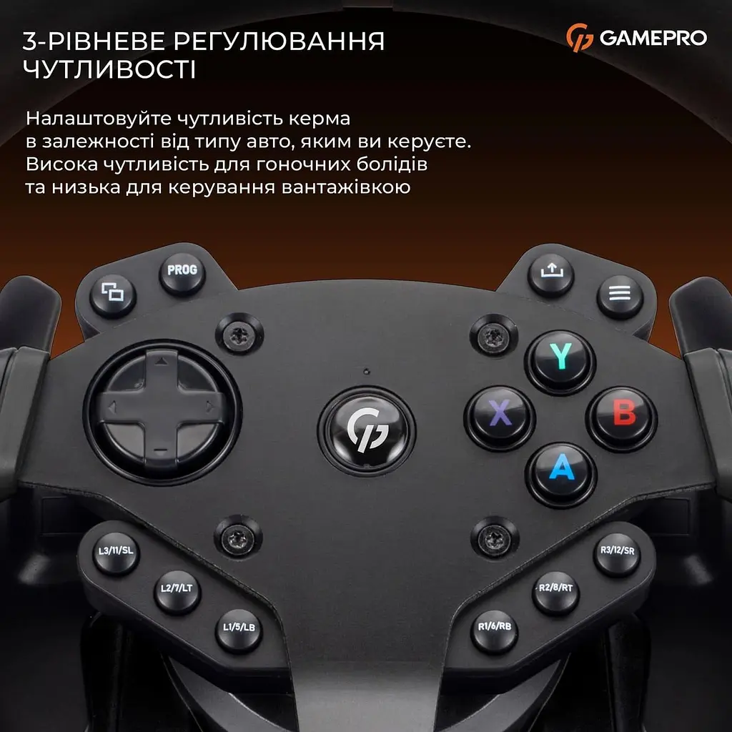 Руль и педали GamePro RW575PM с коробкой передач XBOX/PS4/PS3/PC/SWITCH - фото 9