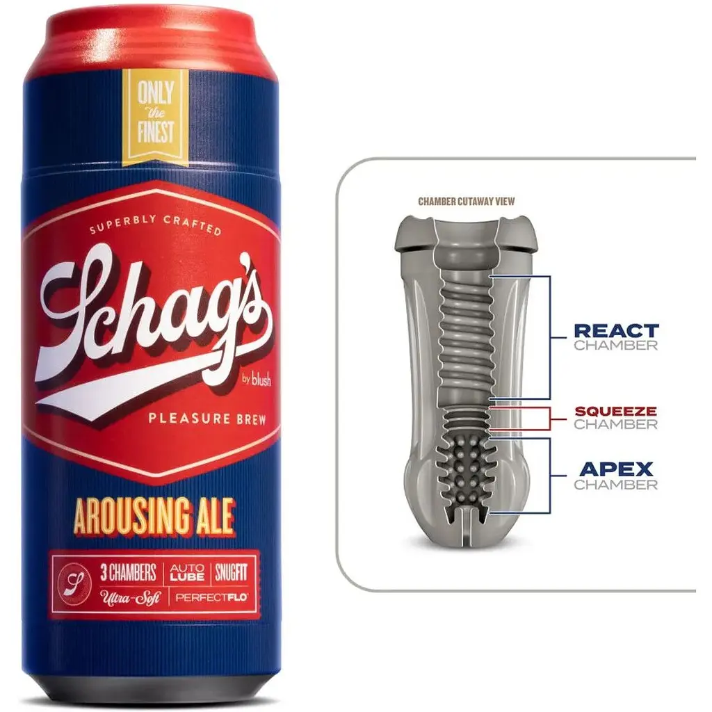 Мастурбатор Blush Schag's - Arousing Ale Masturbator - Frosted - фото 2