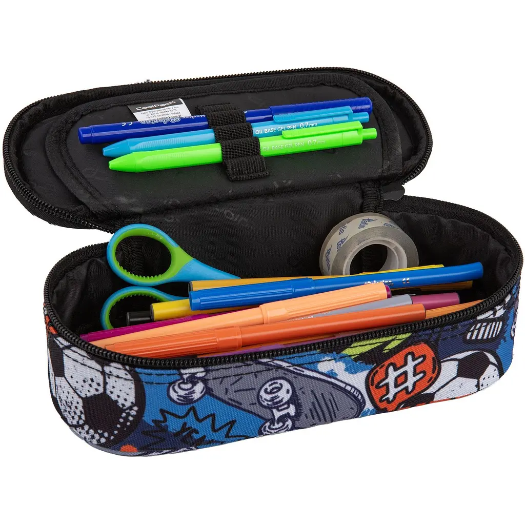 Пенал на молнии CoolPack Campus Hobby с органайзером для ручек 23x9x5 см (F062929) - фото 2