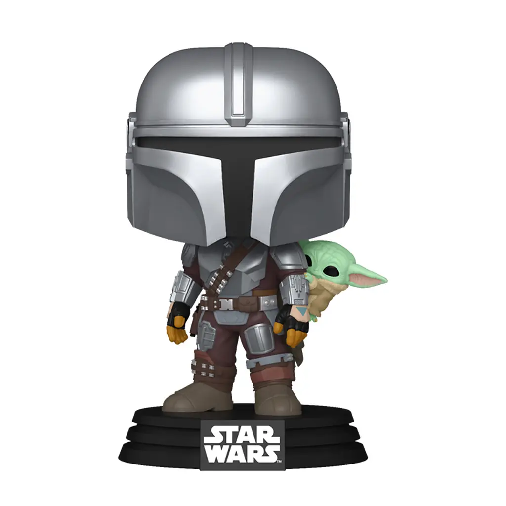 Ігрова фігурка Funko POP! серії Мандалорець - Мандалорець з Ґроґу на спині (90443) - фото 2