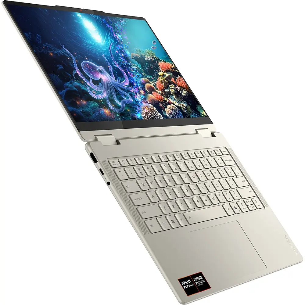 Ноутбук 2 in 1 LENOVO Yoga 7 14AKP10, AMD Ryzen AI 7 350 до 5GHz, 14" 2.8K Touch, 24GB, 1TB, AMD Radeon, Windows 11 Home - фото 11