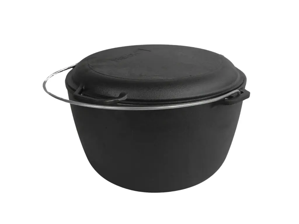 Казан чавунний азійський Brizoll з кришкою-сковородою 10 л (KT10-2) - фото 3