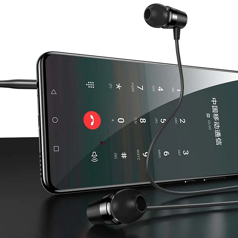 Проводные вакуумные наушники Usams EP-42 US-SJ475 3.5mm In-ear Earphone 1.2m black - фото 5