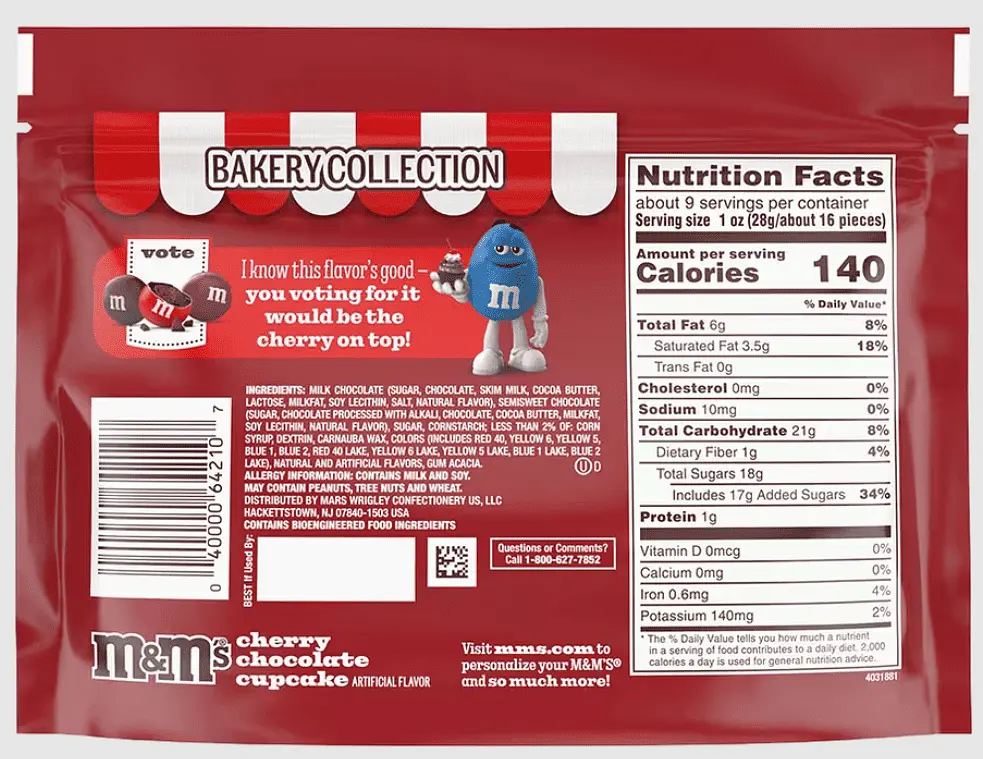 Драже M&M's Cherry Chocolate Cupcake Bakery Collection 255г - фото 5