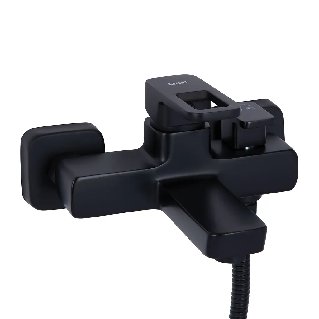 Змішувач для ванни Lidz Wawel 006 (з душовим гарнітуром) (k35) LDWAW006BLA45393 Black Чорний матовий - фото 3