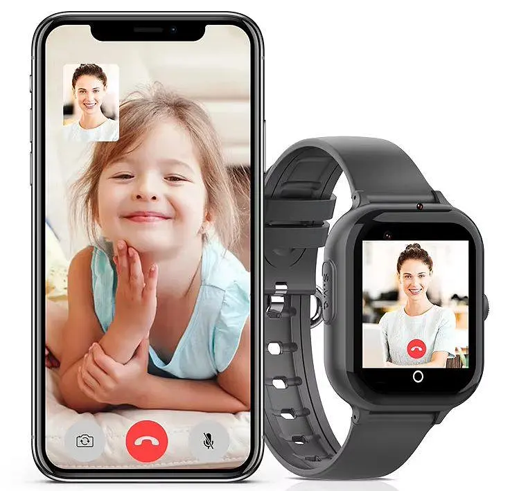 Дитячий смарт годинник Lemfo M52 з GPS трекером, 4G сім карткою та прослушкою Чорний  - фото 6