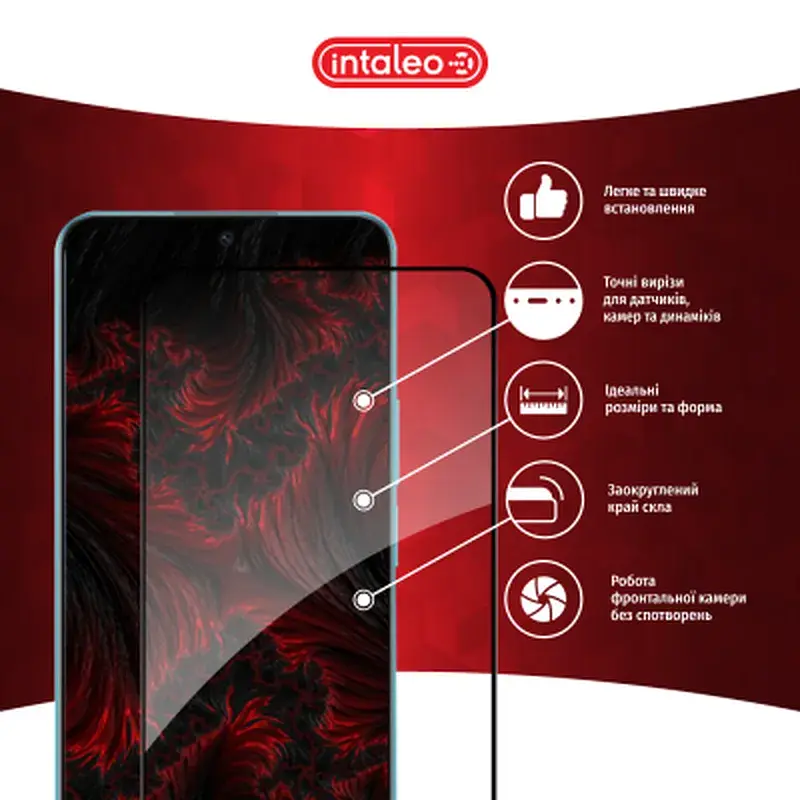 Скло захисне Intaleo Full Glue Honor X8A Black (1283126591174) - фото 3
