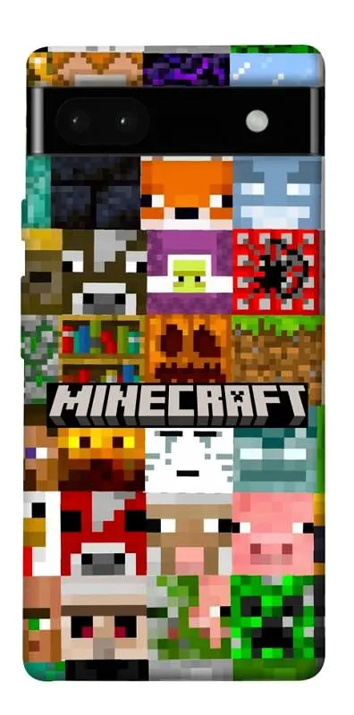 Чохол Demsky Minecraft collage для Google Pixel 6a