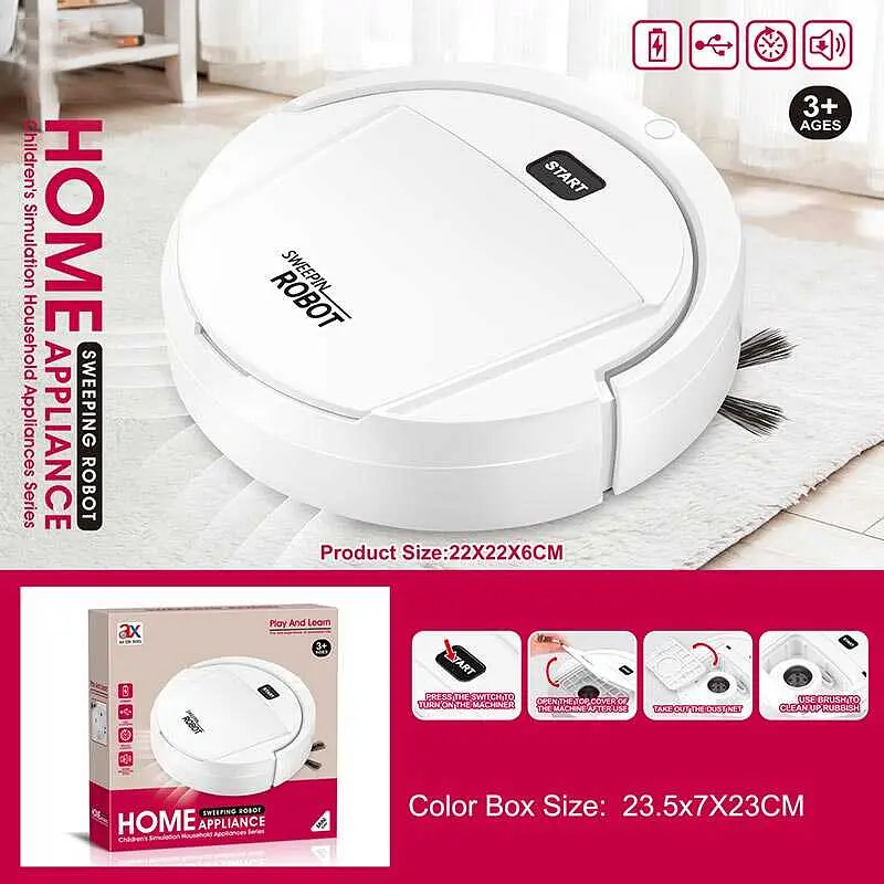 Пилосос дитячий, вбудований акумулятор, USB-кабель, фільтр, імітація роботи, 6885A - фото 2