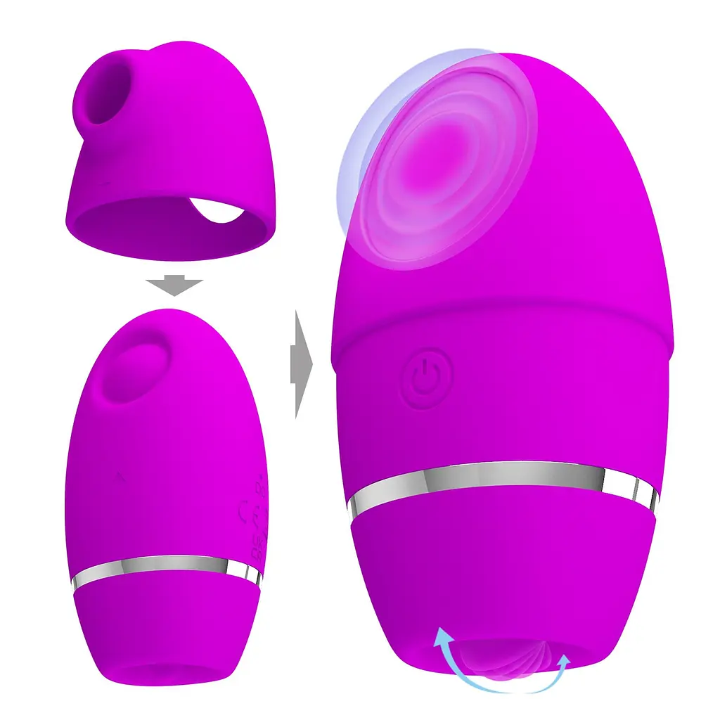 Вакуумный стимулятор клитора Pretty Love Shakira 10 см фиолетовый - фото 4