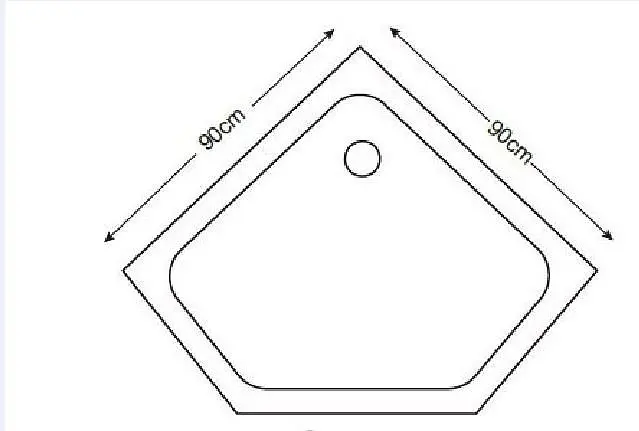 Душевой поддон Asignatura Turia 90x90 39833007 черный Черный - фото 2