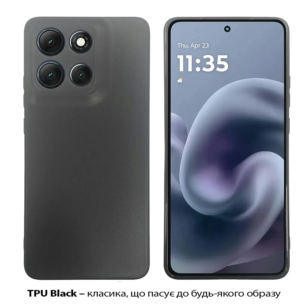 Чохол до мобільного телефона BeCover Silicone Motorola Moto G86 Black (713768) - фото 2