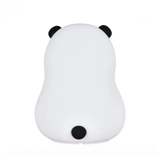 Нічник дитячий силіконовий Панда LOSSO світлодіодний світильник RGB 1200 мАч White (18966) - фото 2